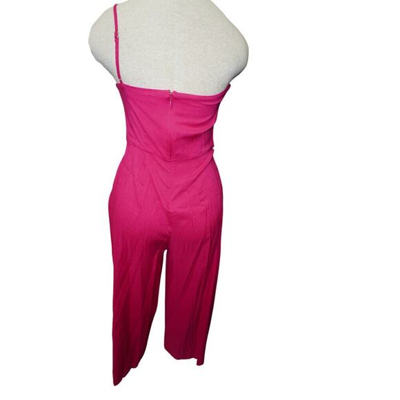 House of Harlow 1960 Pink One Shoulder Wide Leg Jumpsuit – Size Small - Picture 6 of 8